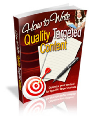 Product picture How To Write Quality Targeted Content 