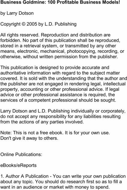 Product picture Business Goldmine 