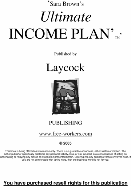 Product picture Ultimate income plan 